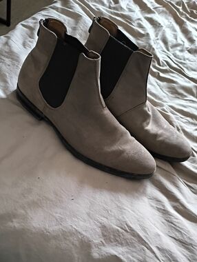 Call It Spring Taupe Suede Chelsea Chukka Boots